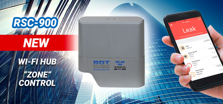 New RSC-900 Wi-Fi hub option and leak detection zone control