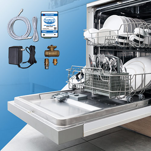 FloodMaster RS-092 dishwasher and hose-fed appliance leak detection and automatic shutoff kit